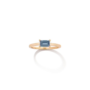 Birthstone Baguette Ring - Alexandrite
