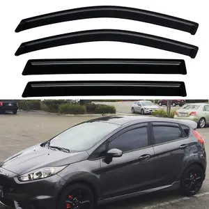 4pcs Window Visor for 2009 - 2019 Ford Fiesta (Sedan & Hatchback) WeatherShield/Rain Visor