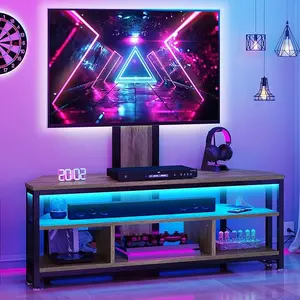 DWVO TV Stands for Living Room, 65 inch TV Stand with Mount and Power Outlet, Entertainment Center with Storage, Led TV Stand for 55/60/65/70 inch TV, TV Console Cabinet for Living Room