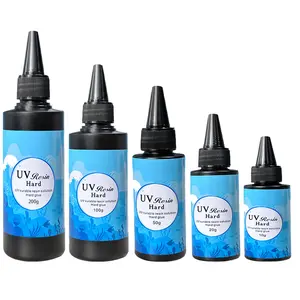 UV Resin Crystal Clear, Fast Curing Non Yellowing UV Glue for DIY Crafts, Jewelry Making, Keychains and Decor, Odorless and Hard Transparent Gel for Phone Case Art, Perfect DIY Resin Kit Supplies