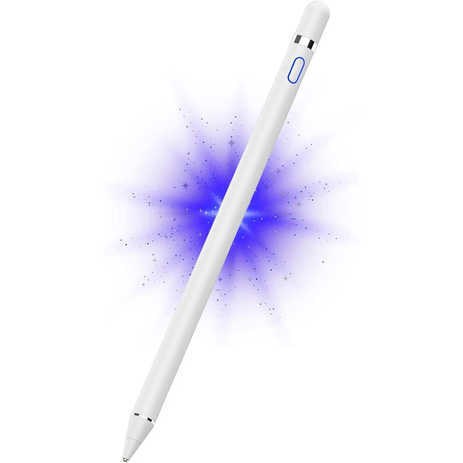 Digital Stylus Pen for Touchscreen, Stylus Pencil for  iPad, iPad Mini/Pro/Air, , , Android and  Phone & Tablet, 1.5mm Fine Point Rechargeable Pens - White