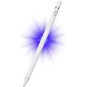 Digital Stylus Pen for Touchscreen, Stylus Pencil for  iPad, iPad Mini/Pro/Air, , , Android and  Phone & Tablet, 1.5mm Fine Point Rechargeable Pens - White
