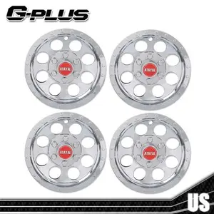 4 PCs 10" Silver Golf Cart Wheel Cover Hub Caps Fit For EZGO Club Car & Yamaha G-PLUS