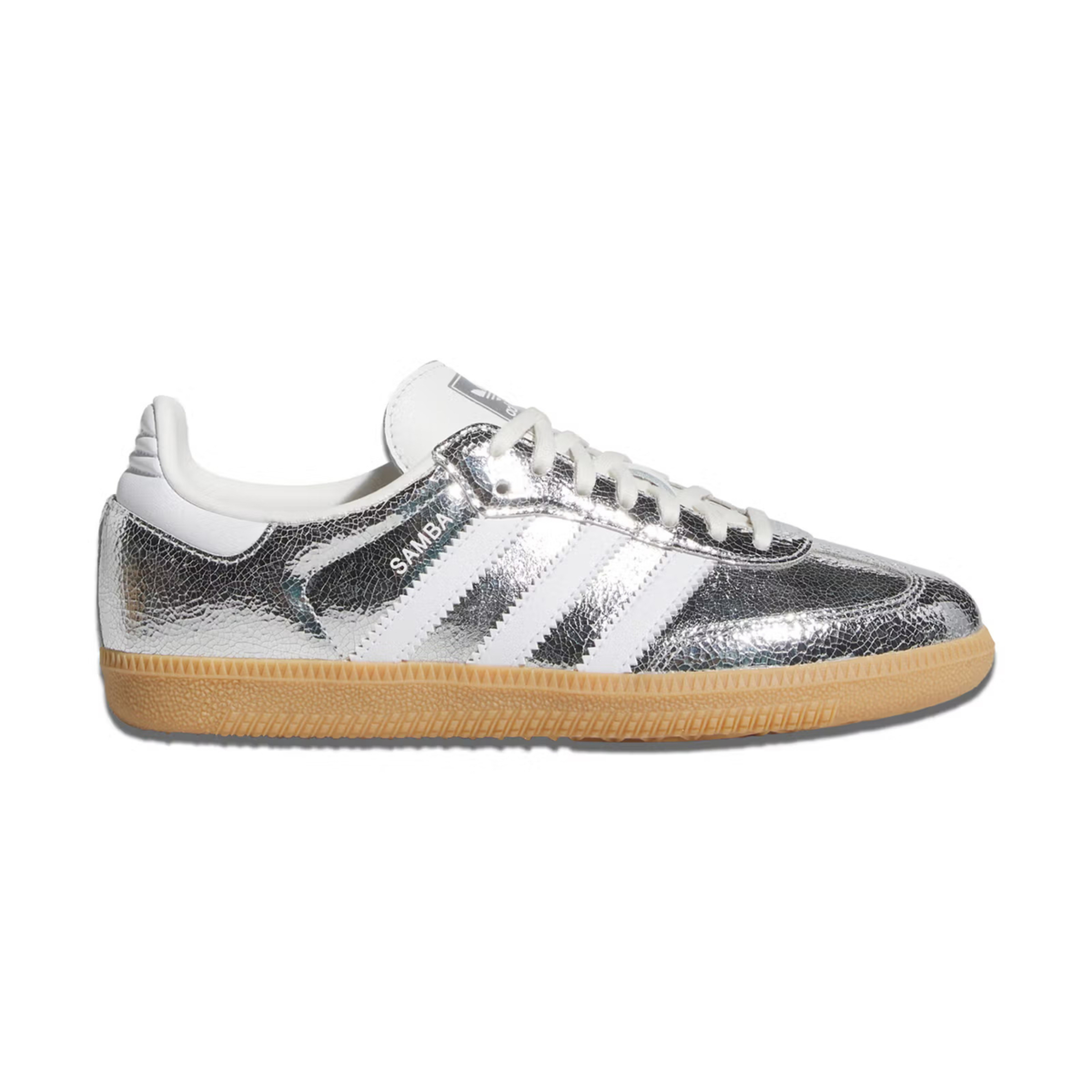 adidas Samba OG Silver Metallic Cloud White KI5718 Womens Fashion Shoes New