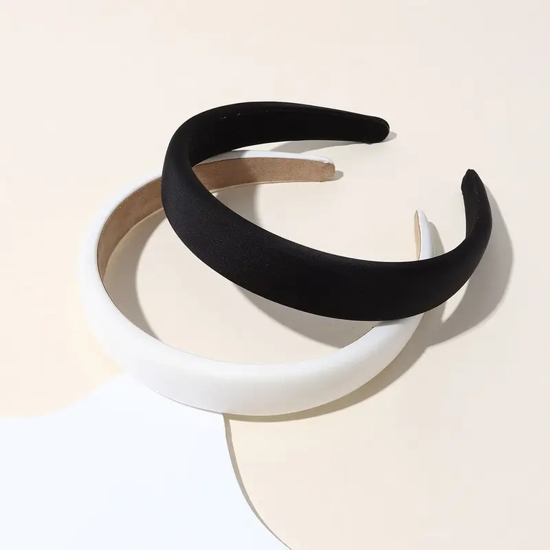 Women's PU Leather Hairband Set Headband, Hair Accessory, Durable Anti-Slip Design, Plain Pattern, Casual Style, All-Season Use, & Colors, Solid Color Headband, No Slip Headbands