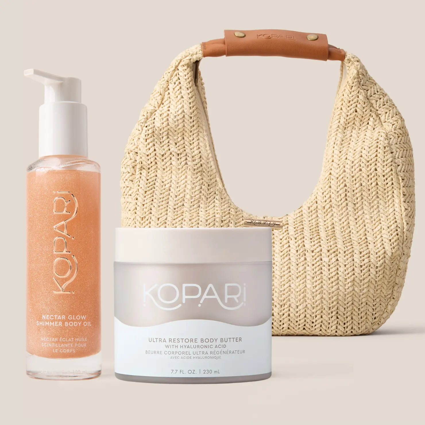 Kopari Luminous Layers Body Duo with Shimmer Body Oil + Moisturizing Body Butter Kopari Luminous Layers Body Duo with Shimmer Body Oil + Moisturizing Body Butter