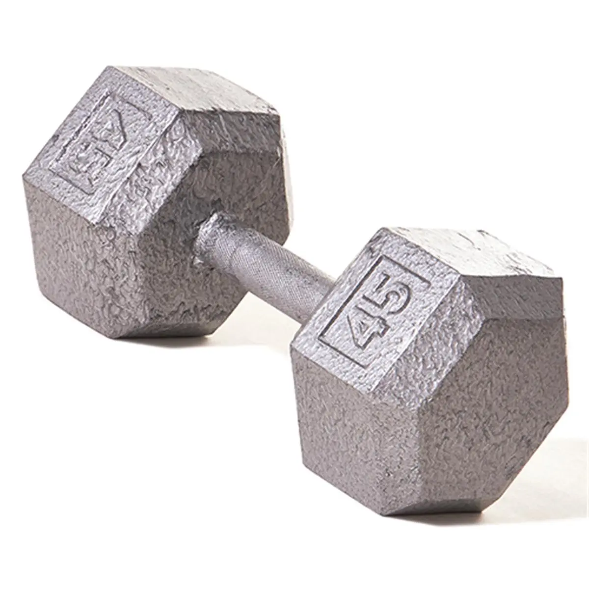 212 MAIN 45 lbs Hex Dumbbell with Knurled Straight Handle, Ergo Design for Secure Grip, Ideal for Weight Training, Hex Shape
