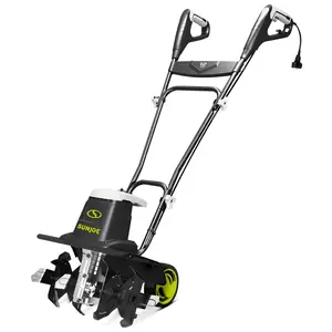 Sun Joe Electric Garden Tiller Cultivator, Steel Tines, 12 Amp, 16", TJ603E