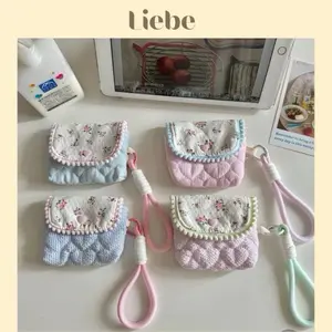 [NEW] Mini Floral Fabric Pouch – Card, Earphone & Key Holder