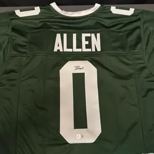 Braelon Allen NY Jets Signed Custom Jersey. Beckett Witnessed Signature.