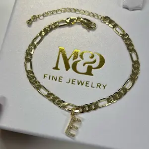 Minimalistic Initial Bracelet  7.5 inches + 1 inch extender couple  bracelets