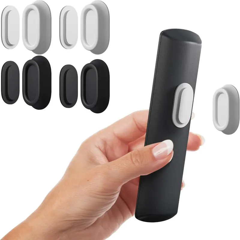 Magnetic Remote Holder Wall Mount for TV Users - Upgraded Silicone Anti-Slip Universal Wireless Remote Caddy, Strong Magnetic Self-Adhesive Clean Wall Storage Rack, Home Organizer for Back of TV