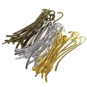 60Pieces/set Vintage Figure Beading Flat Bookmarks With Loop