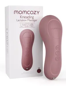Momcozy Rolling Lactation Massager with Heat, 3-in-1 Real-Like Massage for Relieve Clogged Ducts, Breast Massager Warming for Breastfeeding, Improve Milk Flow, Dusty Rose