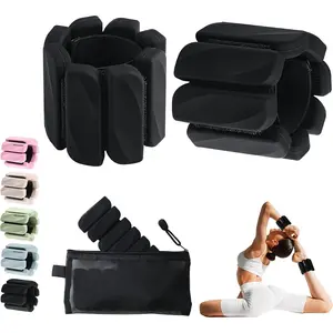 Ankle Weights Set of 2 (1 lb/2 lb Each) for Women Men Adjustable Wrist Bracelet for  Gym Weighted Bangles Wristbands  Arm Weights for Walking Swimming Running Pilates Yoga Gym