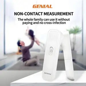 GENIAL T86 No-Touch  LED Digits Thermometer with Quiet Vibration Feedback Large Display for Home Safety & Security Accurate Gentle Readings Trusted by Families - Healthcare