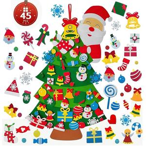 DIY Felt Christmas Tree Set, Christmas Decorations,Door Wall Hanging Decorations,Great Christmas Gift for Friends,Black Friday