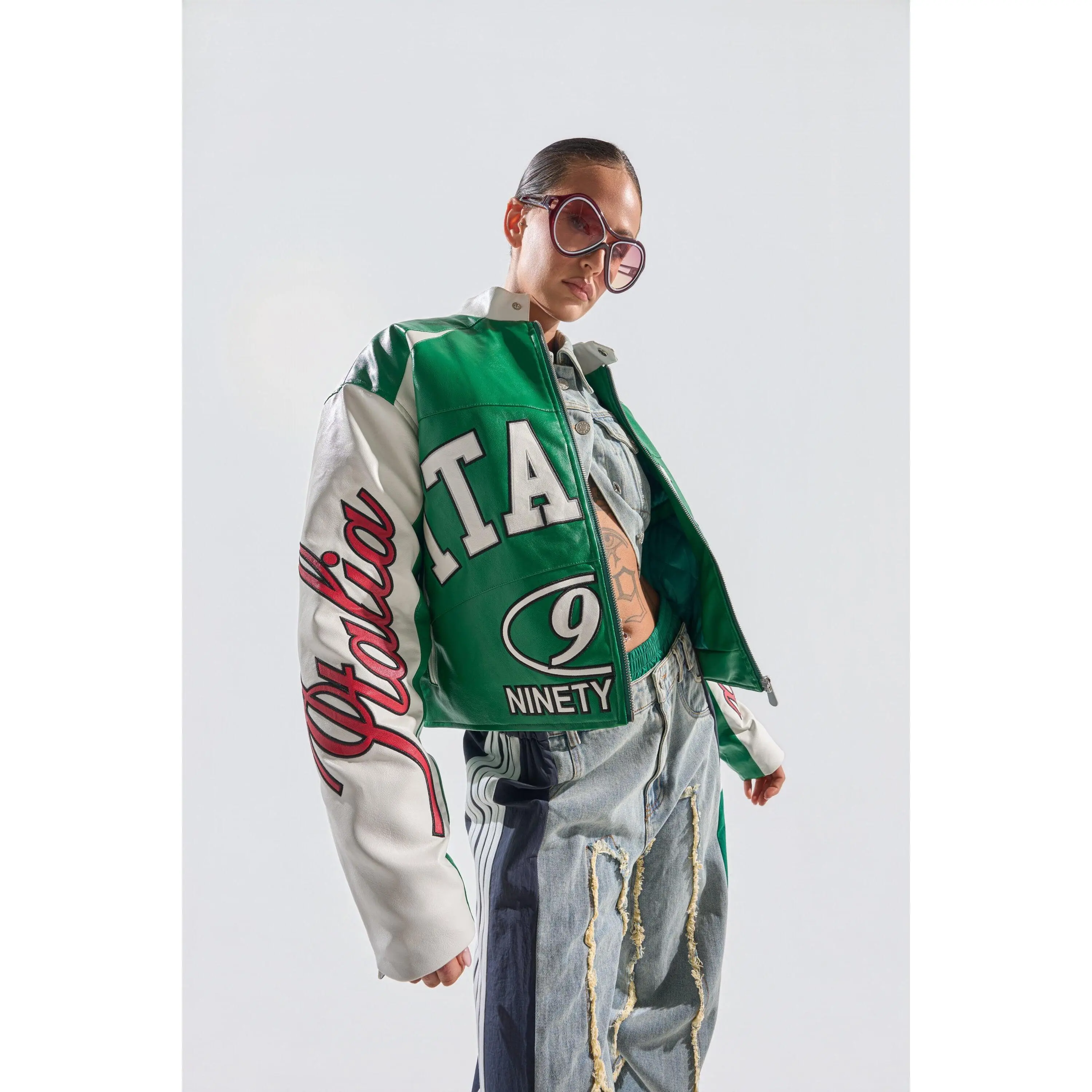 CATCHING FLIGHTS EMBROIDERED BOMBER CATCHING FLIGHTS EMBROIDERED BOMBER