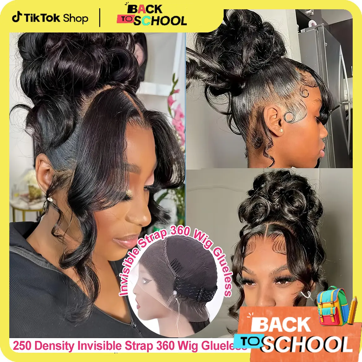 CheetahBeauty 250% Density 360 Body Wave Lace Front Wigs Pre Plucke HD Transparent 360 Frontal Human Hair Wig for Black Women #TikTokShopBackToSchool