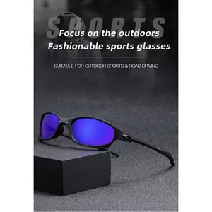 Colorful Sunglasses European and American Fashion Sunglasses UV Protection Glasses for Women Y2 Metal Sunglasses for Men Outdoor Sports