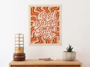 Good Vibes Only Felt Banner