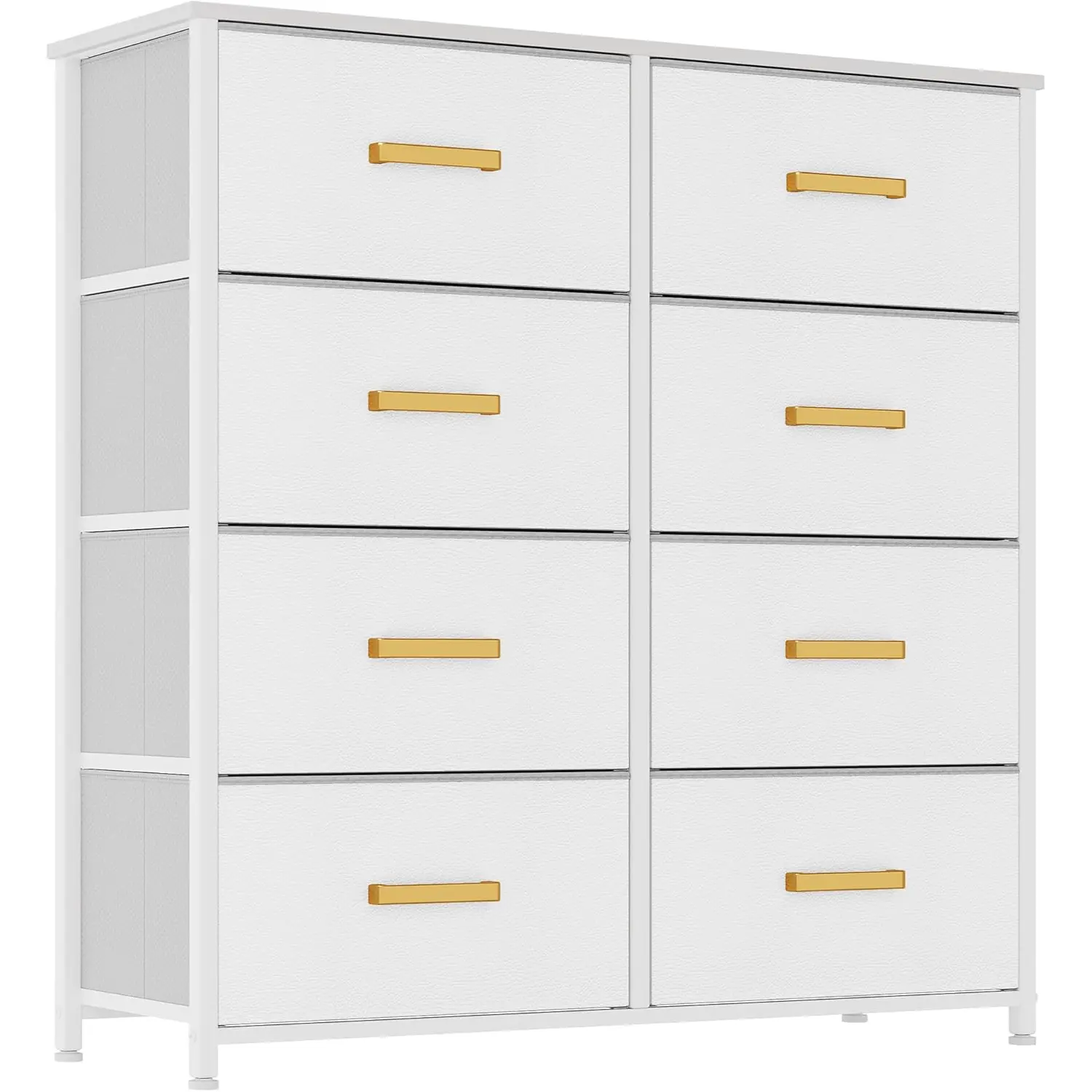 8 Drawers- White