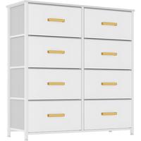8 Drawers- White