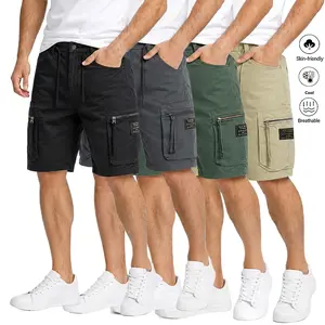 Life Keeps Moving men’s summer casual shorts with multiple pockets, button design, and drawstring; suitable for everyday wear and outdoor activities; comfortable cotton fabric with slight stretch; Father’s Day gift.