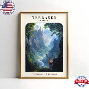 Terrasen Poster | Throne of Glass Poster | Terrasen Wall Art | Throne of Glass Wall Art