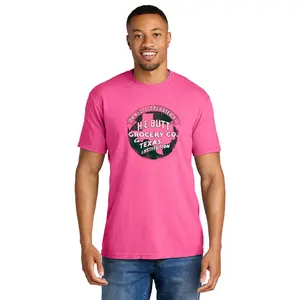 Men's Cotton Short-Sleeve Round Neck Casual H.E.B Grocery Co Texas Graphic T-Shirt, Menswear Top