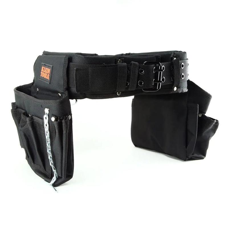 NEW black nylon electrician tool belt contractor bag storage small tools