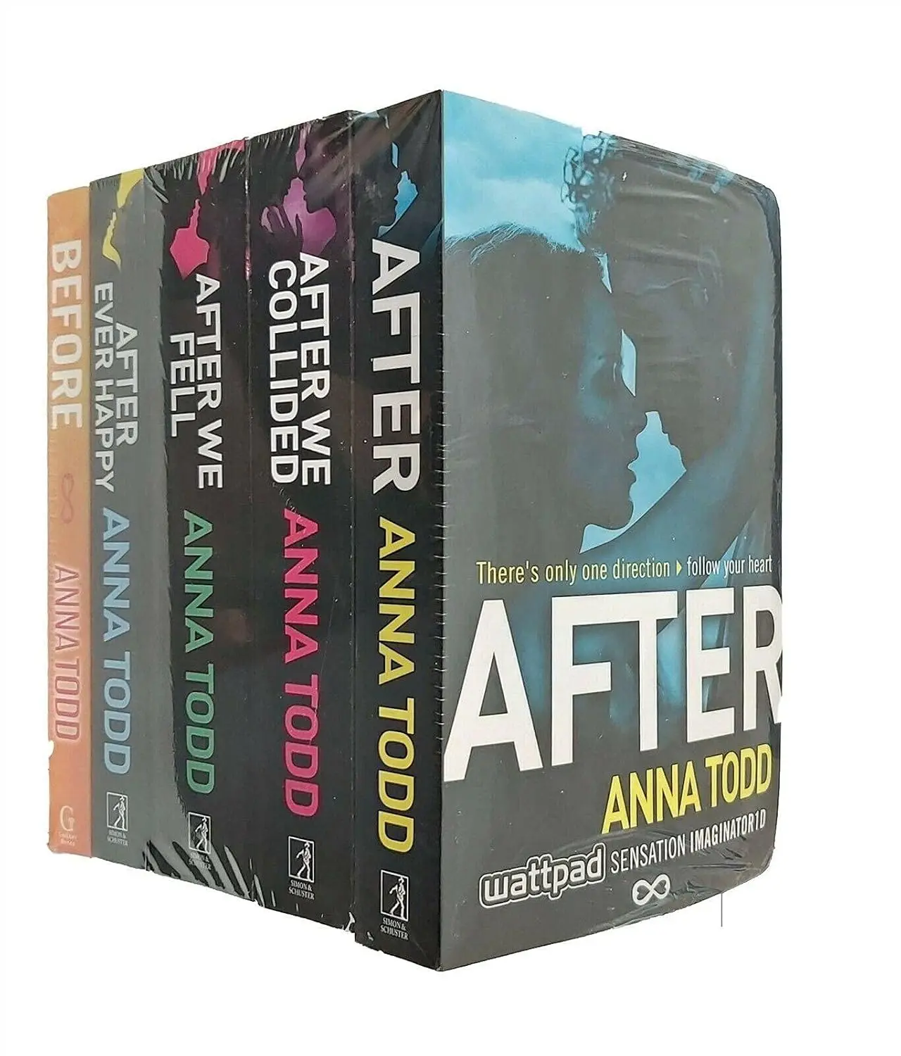 Anna Todd's 5-Book Complete After Series Paperback Romance Book Box Set (Including After, After We Collided, After We Fell, After Ever Happy, Before), Paperback Box Set