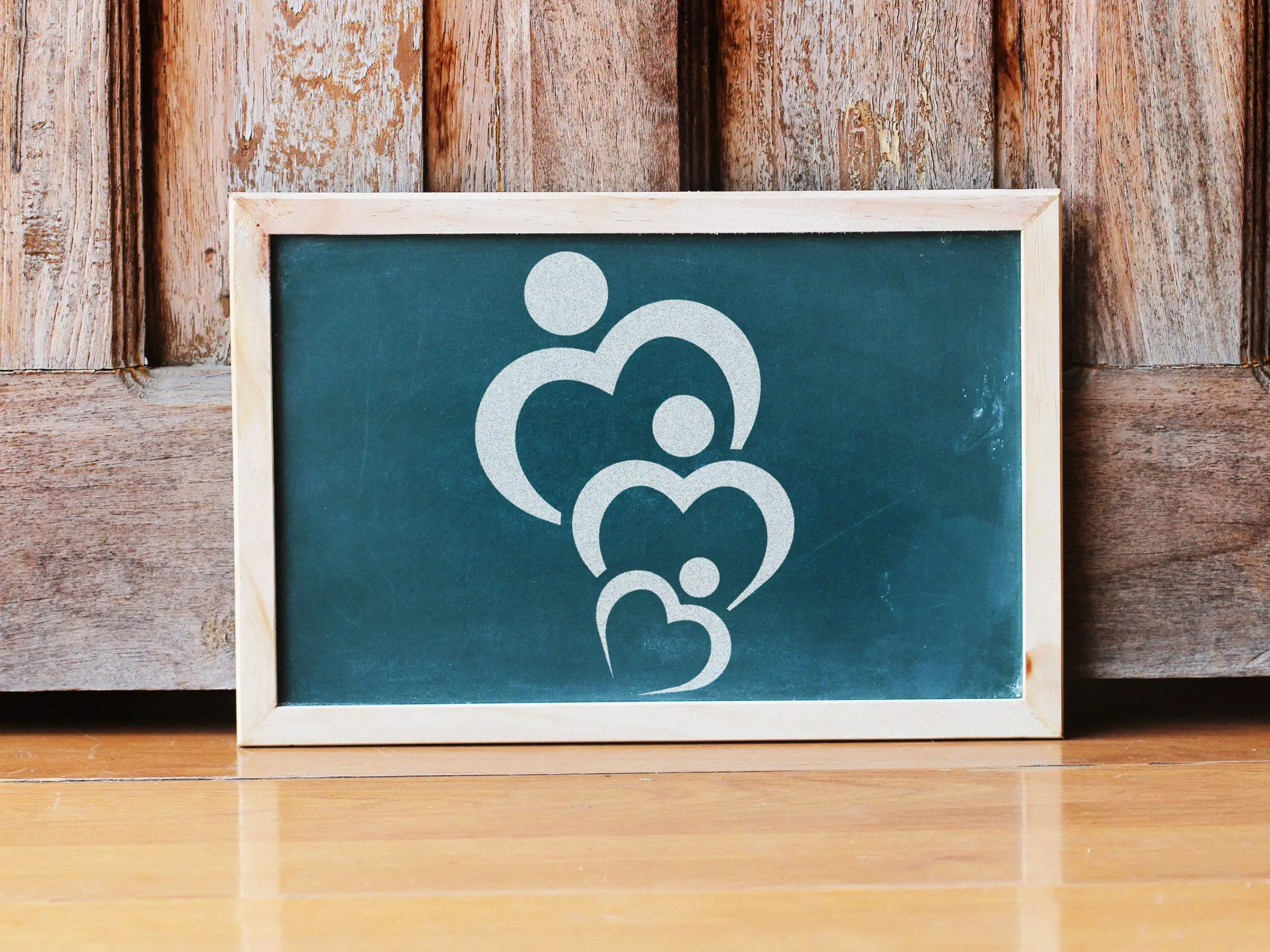 Family Hearts Stencil - Art and Wall Stencil