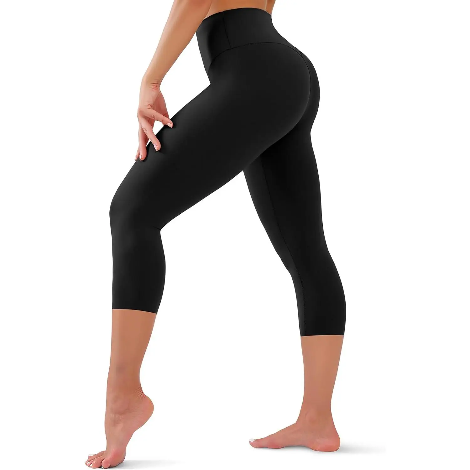Women's High Waisted Polyester Leggings - Tummy Control, 4-Way Stretch, All Seasons, Gusset Crotch, No Pilling, Sporty Chic Bottoms for Yoga, Workout - Plus Size Burgundy, Khaki, Navy Blue Options, Plus Size Fashion