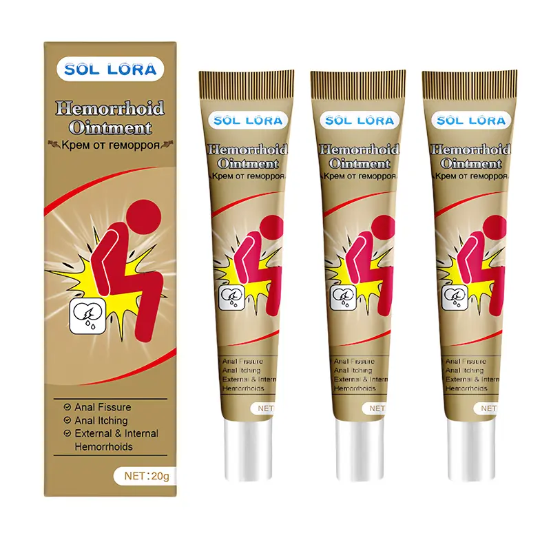 Herbal Hemorrhoid Ointment, 20g Fast-Acting Healing Cream for Daily Itching & Pain Relief, Moisturizing Body Care Treatment