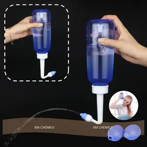 300ml Neti Pot Nasal Rinse Bottle - BPA-Free Nose Cleaner with Tips, Portable Sinus Irrigator for Allergies & Congestion