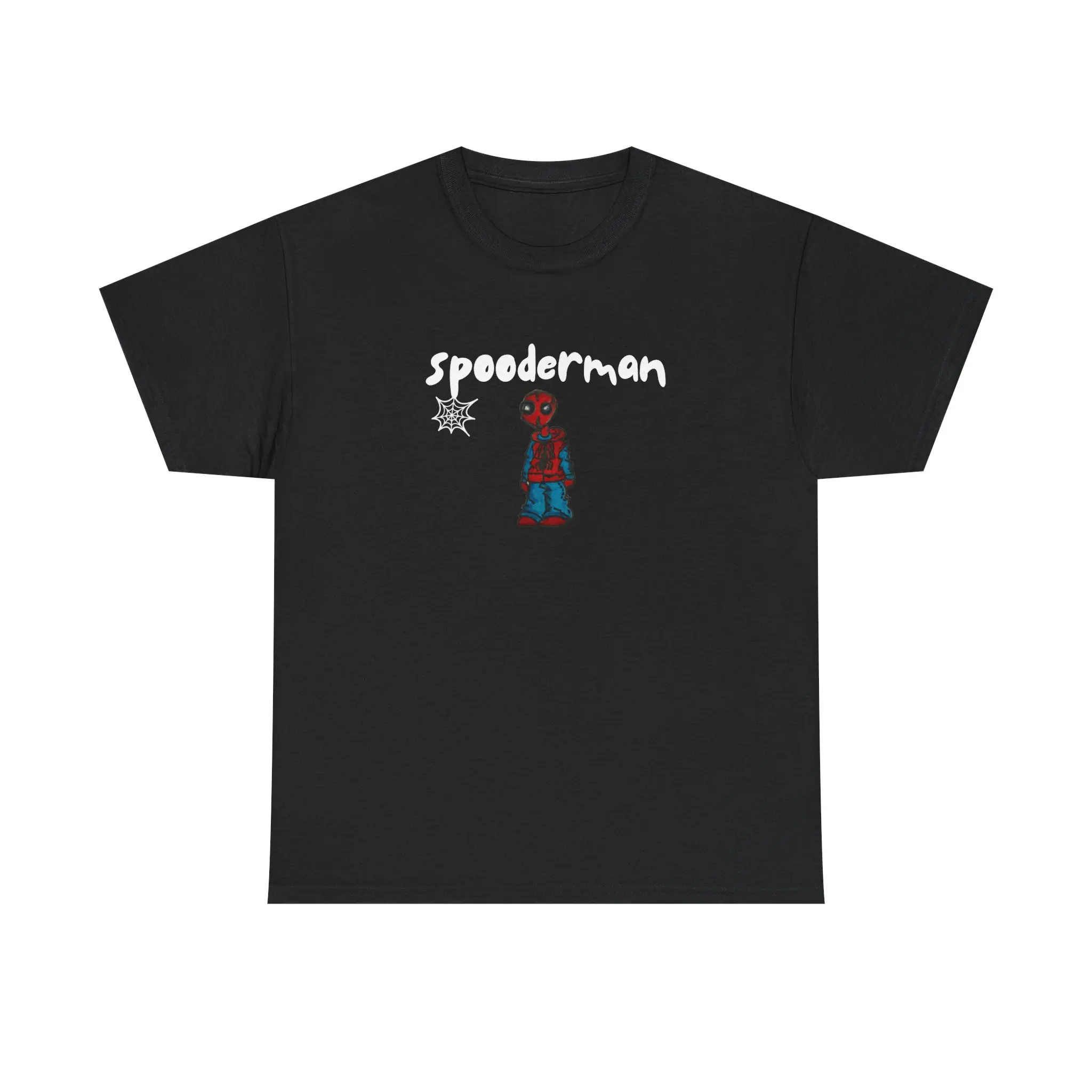 SpooderMan Tee, Graphic T-Shirt, Unisex Heavy Cotton Tee, Comic Book Hero Shirt, Superhero Fan Gift