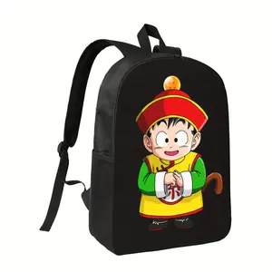 Japanese Anime School Backpack, Scratch-Resistant, Adjustable Shoulder Strap, Large Capacity for Daily Commuting to School, Casual Style with Vibrant Character Design, School Backpack
