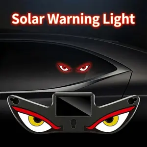 Dynamic LED Car Rear Window Display, Vampire Devil Eye Emoji Panel, Automotive Decorative Light Assembly
