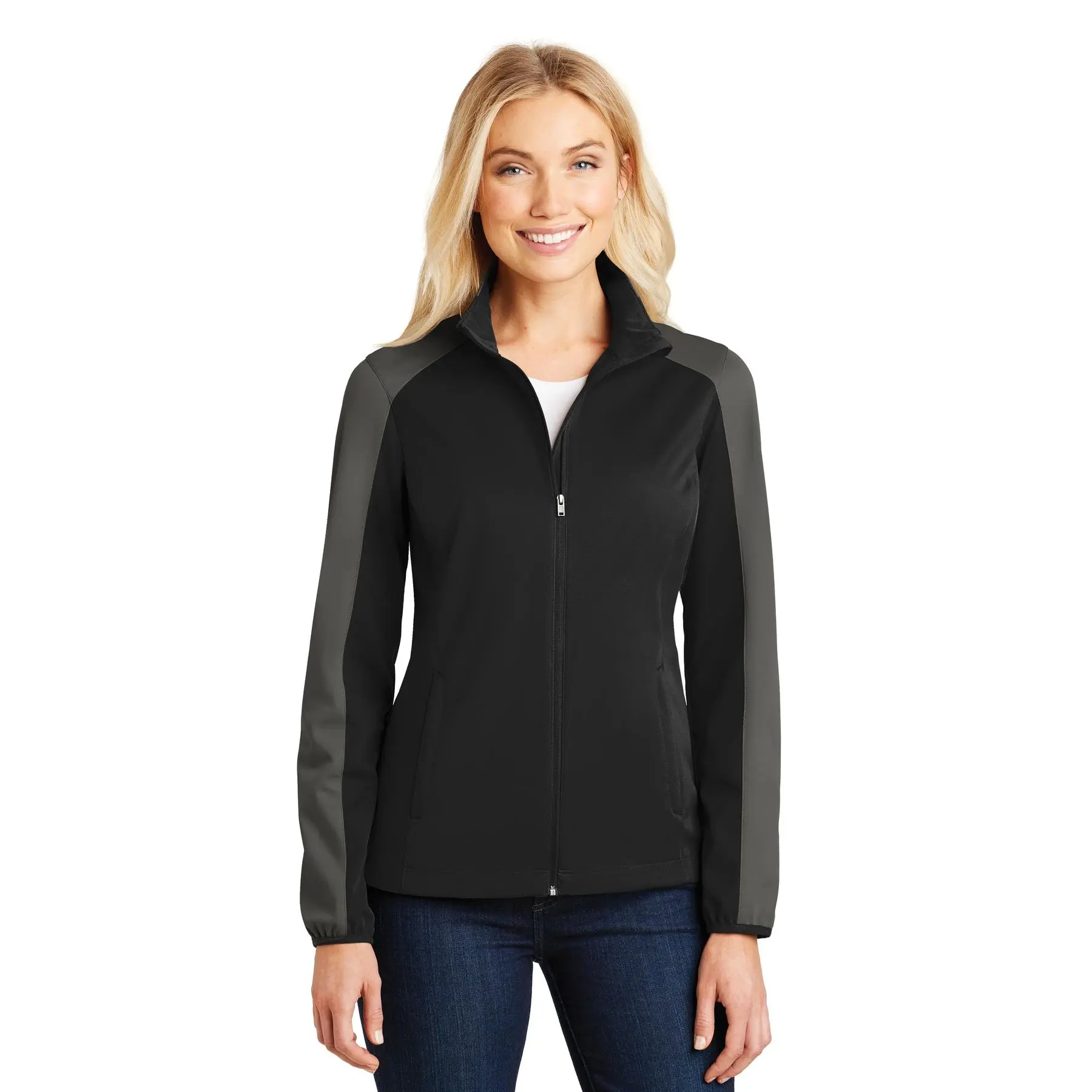 Port Authority® Ladies Active Colorblock Soft Shell Jacket. L718