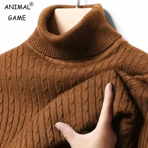 Men's Ribbed Turtleneck Sweater