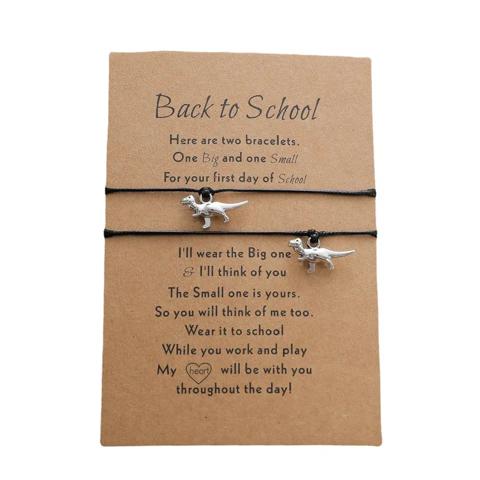 Black Dino Back to School Bracelets