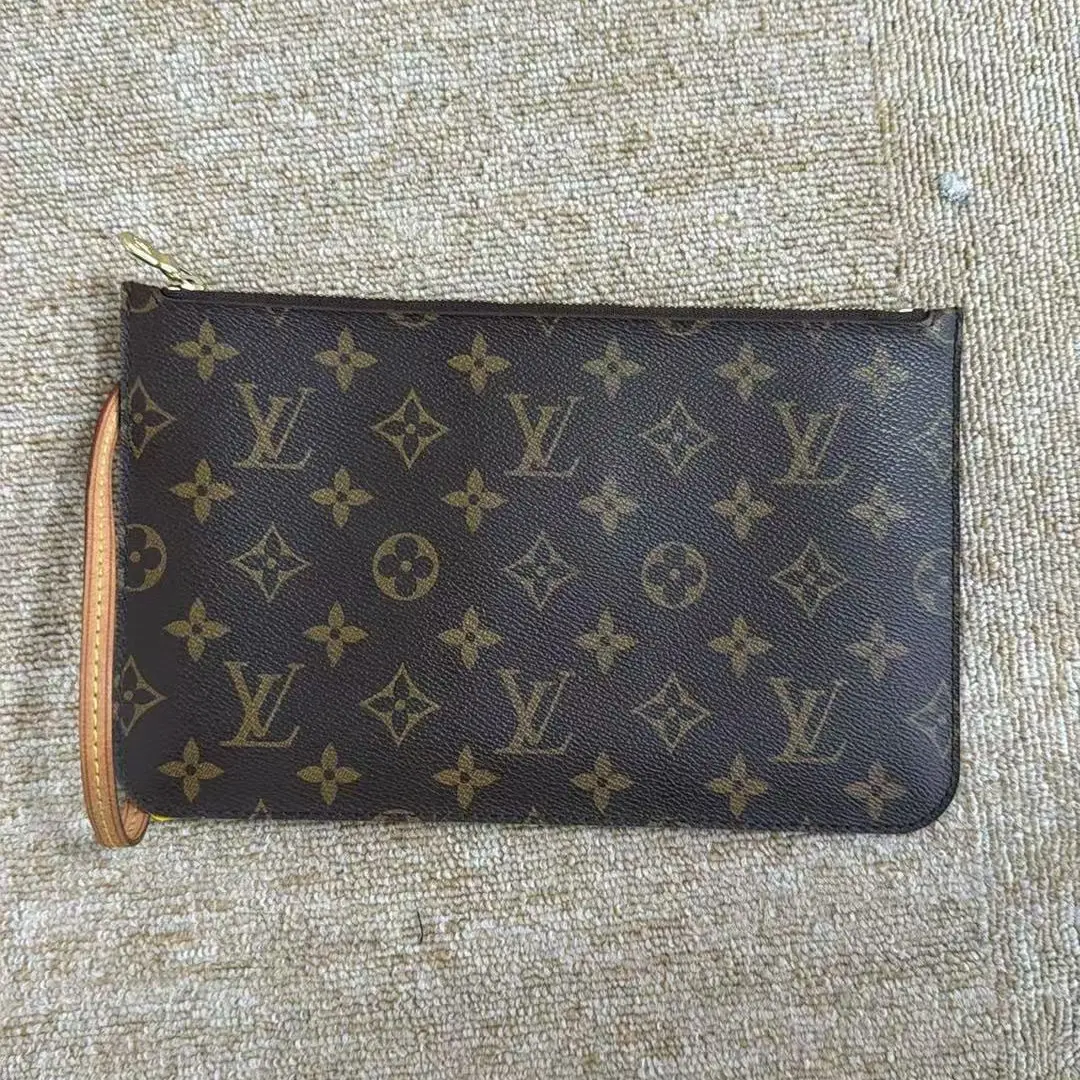 Pre-owned Louis Vuitton Neverfull Inner Pouch Brown 2 CC0128