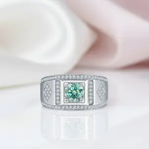 1.0ct Round Diamond Option Channel Men's Ring