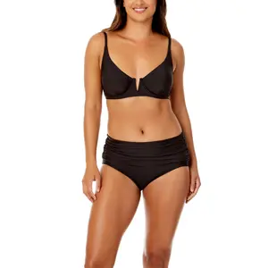 Anne Cole - Women's V Wire Elongated Underwire Bikini Swim Top