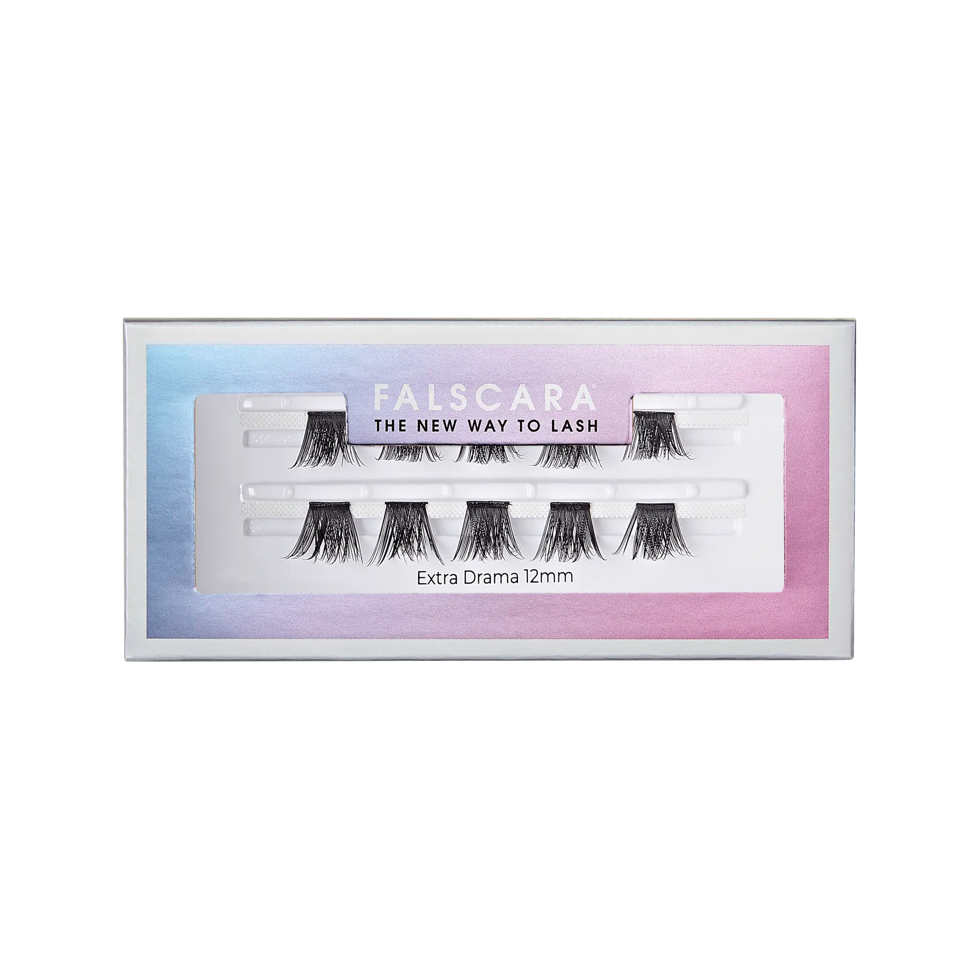 Falscara Extra Drama Volume Single Pack | DIY False Lash Extensions, Ultra Glam, Cluster Lash, Wispy Lashes, 10 Wisps, 12mm Falscara Extra Drama Volume Single Pack | DIY False Lash Extensions, Ultra Glam, Cluster Lash, Wispy Lashes, 10 Wisps, 12mm