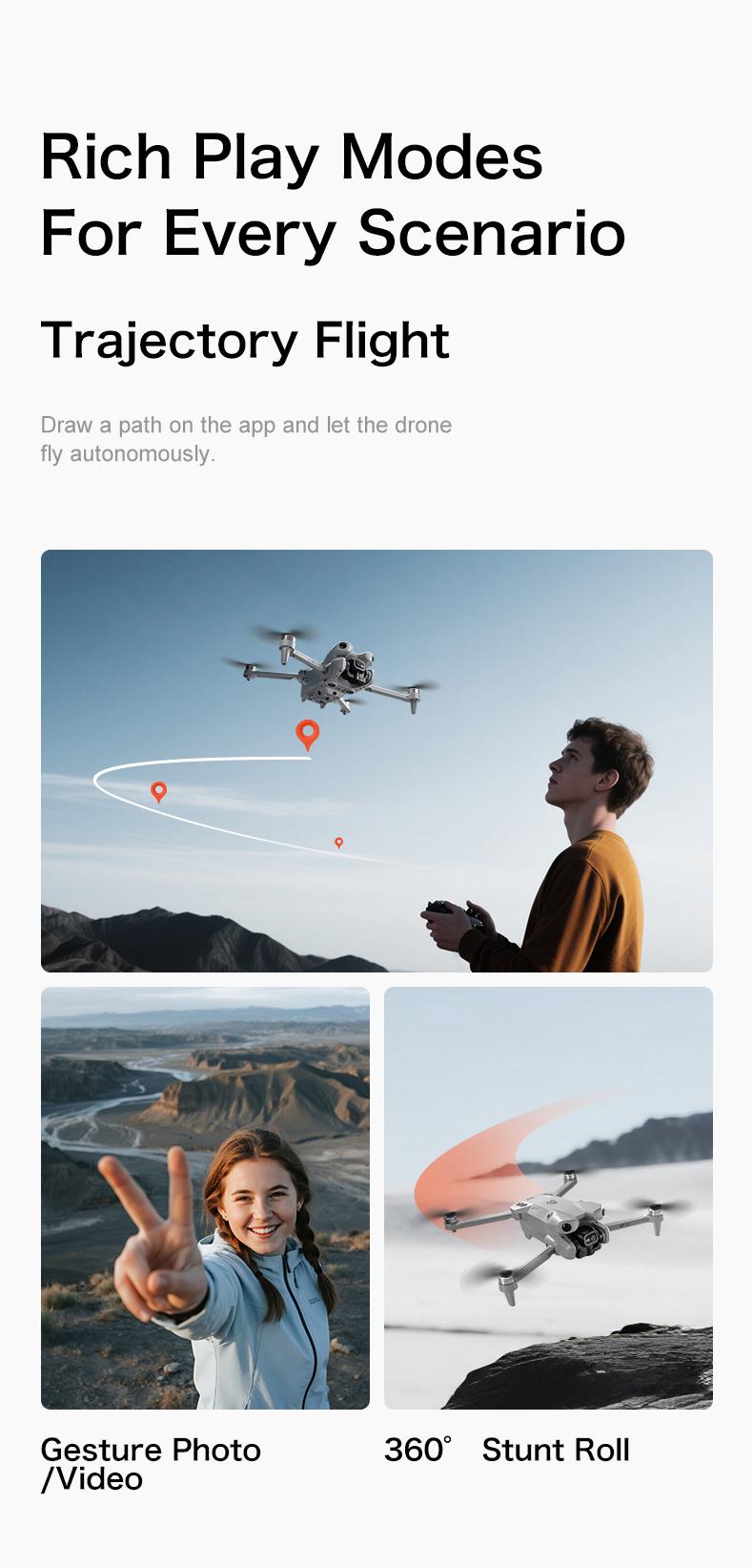 Drone MAX Upgraded 8K Dual-Camera Drone with Obstacle Avoidance, Brushless Motor, Dual Batteries, 5.6" HD Screen Remote, Foldable Design, Night Flight Ready for Adults & Beginners