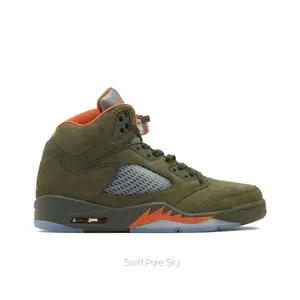 Retro Basketball Sneakers in Olive Colorway, 2024 Release