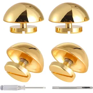 8 Sets 15MM Purse Hardware Brass Studs for Clothing Rivets for Leather Purse  for Handbags Spikes and Studs for Repair and Decorate Clothing Shoes Belt Pet  Leather Crafts ()