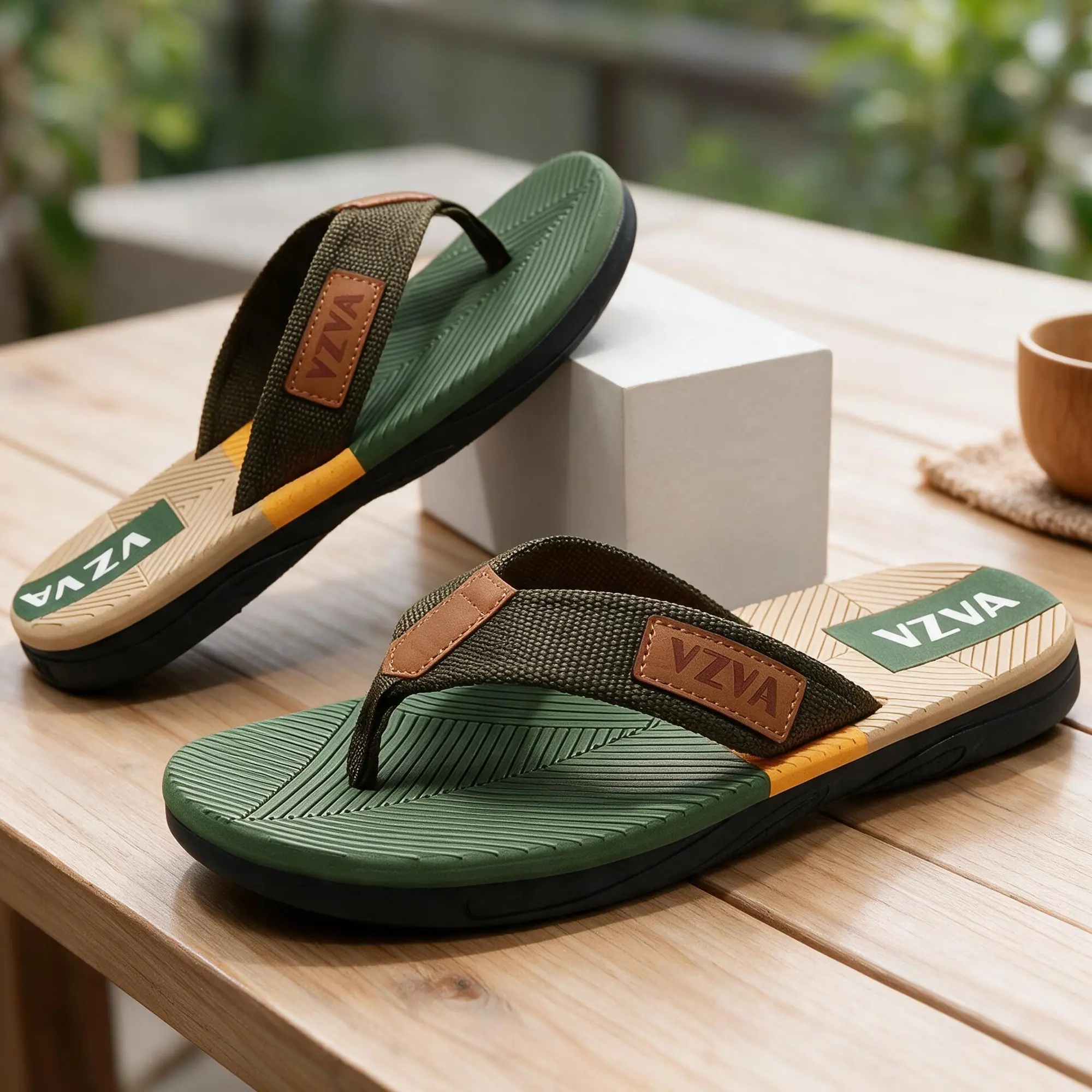 Men's EVA Foam Toe Thong Flip Flops - Lightweight, Quick Dry, Non-Slip, Water Resistant, Breathable Walking Shoes with Cushioned Insole, Wide Fit, Flexible Sole for Beach, Outdoors, Casual Open Toe Wear, Footwear